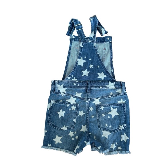 Cat and Jack Overall Shortall Denim Jean Stars Size M 7/8 - Picture 5 of 8